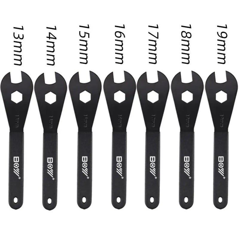 2mm Bicycle Hub Cone Wrench 13/14/15/16/17/18/19mm Open Cone Wrench Bicycle Wheel Axle Pedal Repair Tool Dropship