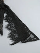 The Lace Hour | Strapless Lace-Panel Sheath Mini Dress