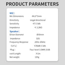 USB/3.5mm Plug Headphones Wired Call Center Headset Monaural Corded Operator Headphone with Microphone for Laptop PC Computer