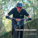SCVCN Radsportbrille Fahrrad Sonnenbrille Herren Damen Mountainbike Rennrad Brille Fahrrad Fahren Outdoor Sport Wandern UV400 Schutzbrille