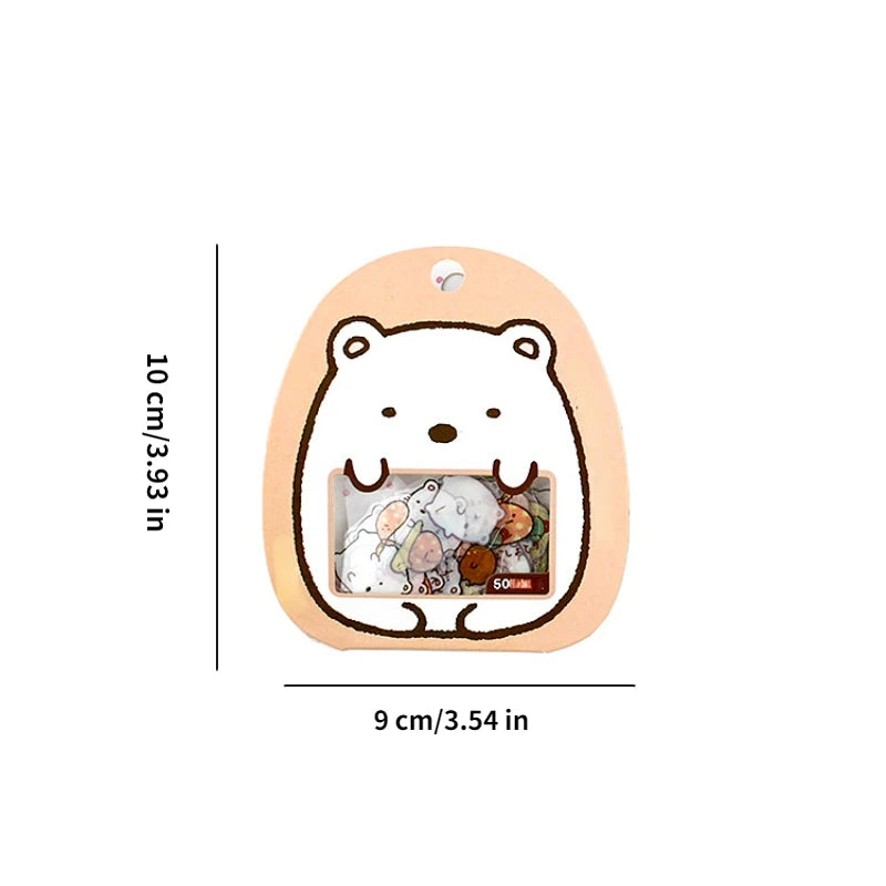 Kawaii Japanese Anime Cartoon Sumikko Gurashi PVC Transparent Stickers Pack Scrapbooking Diy Diary Stationery Sticker