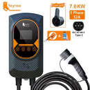 feyree EV Charging Station 32A Electric Vehicle Car Charger EVSE Wallbox Wallmount 7.6/11/22kW Type2 Cable IEC62196 APP Control