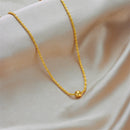 XIYANIKE 316L Stainless Steel Necklaces for Women European American Style Round Pendant Female Necklace Water Proof Lady Jewelry