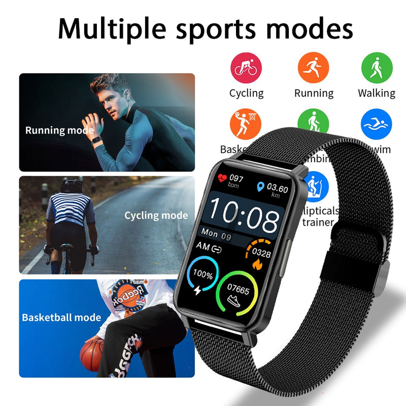 2022 New Sports Smart Watch Men Women 1.57-inch Full Touch Fitness Tracker IP68 Waterproof Smartwatch For Huawei Xiaomi Phone