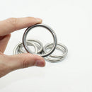 304 Stainless Steel Seamless Circular Ring Smooth Solid O Ring for Rigging Marine Boat Hammock Solid Seamless Steel Ring