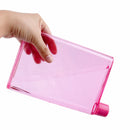 A5 A6 Paper Cup Botlte Flat Water Bottle Bpa Free Clear Book Portable Paper Pad Water Bottle Flat Drinks Kettle Notebook Bottle