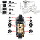 Sennuopu DS-M8 Car Audio 4 Ch Power Amplifier 8 Channel Dsp Processor Bluetooth Amp Equalizer Amplificador Automotivio Sound