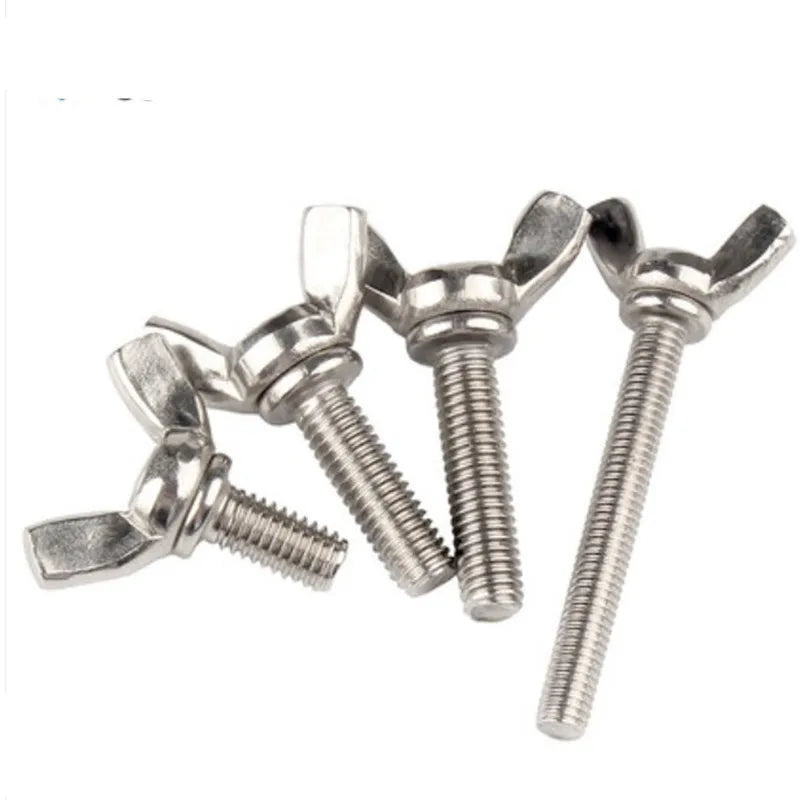 2-10pcs M3 M4 M5 M6 M8 M10 A2-70 Stainless Steel DIN316 Hand Tighten Screws Butterfly Bolt Wing Thumb Screw Claw  bolts