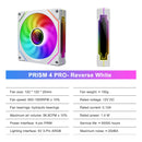 PRISM 4 PRO Computer Chassis Fan 120mm ARGB 12V 4Pin PWM Cooling Fan 5V 3PIN Infinite Mirror Light Effect CPU Cooling Fan