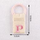 1Pc Aesthetic Initial Embroidery Alphabet Keychains Fabric DIY 26 Letters Unique Keyring Charms For Pouch Bags Accessories Gift