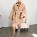 100% Wool Coat Fashion Slim Jackets for Women 2022 Soft Coat Female Autumn Winter Sheep Shearing Coat Ropa Para Mujer