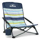 Tisetrail Portable Beach Chair For Adults Low Back Sling Chair With Cup Holder Folding Mesh Sand Chair Lightweight Lawn Chair Fo