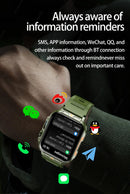 New Outdoor Military Man Smart Watch Men Bluetooth Call Smartwatch Android IOS IP67 Waterproof Ftiness Watches For Android IOS
