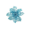 5pcs 9cm Large Artificial Flowers Christmas Tree Pendant Hollow Simulated Flower Christmas Decoration For Wedding Party New Year