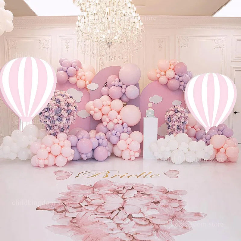 Hot Air Balloon Cardboard Moon Star Cutouts KT Board Baby Shower 1st Birthday Party Backdrops Background Photo Props Decoration