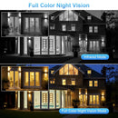 4K 8MP Dual Lens Dual Screen IP Camera Wifi Waterproof Color IR Night Vision Auto Tracking Wifi Surveillance Cameras ICSEE App