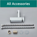 Shinesia Smart LCD Bathroom Basin Faucet Sink Faucet Touch Screen Brass Deck Mount Cold Hot Water Mixer Bathroom Crane