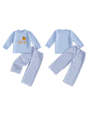 Adorable Infant Baby Halloween Costume Ghost Print Romper Jumpsuit with Hat 2 Piece Set for Boys and Girls