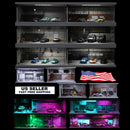 1/64 Diorama Car Parking Lot Model LED Light Underground Double-layer Car Garage Scene Model Display