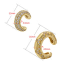 ZHUKOU C shape Female Ear Cuffs No Piercings earrings fake cartilage earring for Women Fashion 2023 Jewelry wholesale VE963