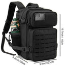 25L Tactical Backpack Outdoor Bag Fitness Backpack MOLLE Backpack Women's/Men's Hiking Survival Backpack Men's Dual Cup Holder