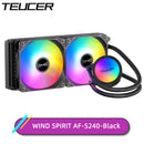 TEUCER AF-S360 CPU Water Cooling Cooler, LGA 2011 V3 X99 Motherboard Dazzle Color Liquid Cooling Radiator For 1700 1200 115X AM4