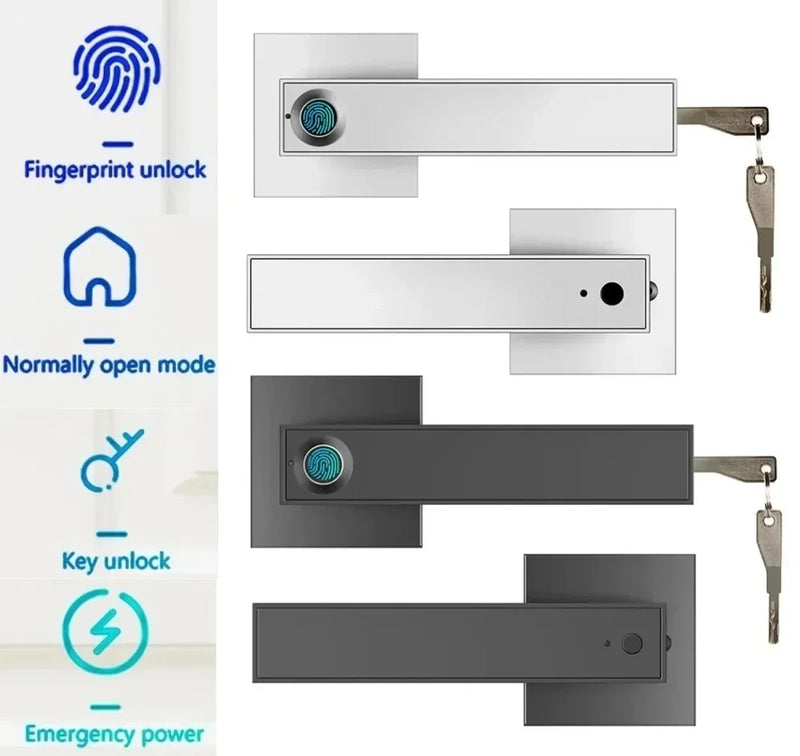 Tuya Electronic Smart Lock Fingerprint Password with Digital Door Security Biometric Lock Family Bedroom Apartment door lock