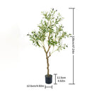 Artificial Olive Tree 4/5/6 FT Tall Artificial Plant With Fruit Halloween Christmas Decorations Olive Tree with Pot Room Decor