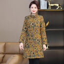 Mother Winter Cotton Clothes Warm Padded Coat Middle Aged Elderly Grandma Casual Parkas Lightweight printing Jacket