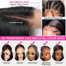 Straight Short Bob Human Hair Wigs 13x6 Hd Lace Front Wigs 10 12 16 Inch Glueless 13x4 Lace Frontal Black Wig