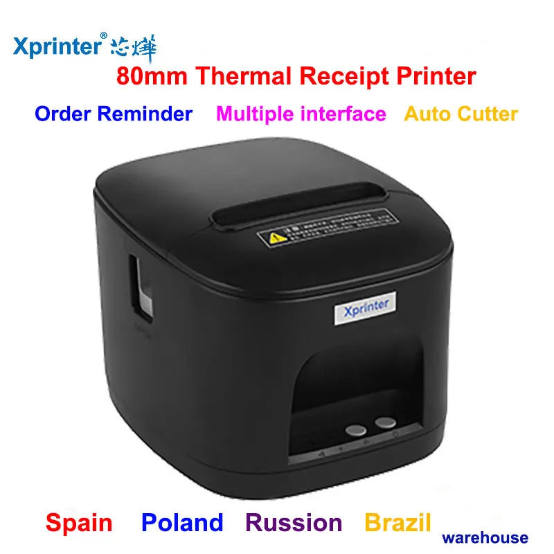 Xprinter Brand  80mm Receipt printer with Auto Cutter POS printer with USB/Ethernet/USB and Ethernet Mini POS kitchen Printer