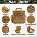 Tactical Lunch Box Expandable 18L Insulated Cooler Bag Leak Proof Lunch Bag for Work Camping Outdoor Picnic MOLLE Weave Strap