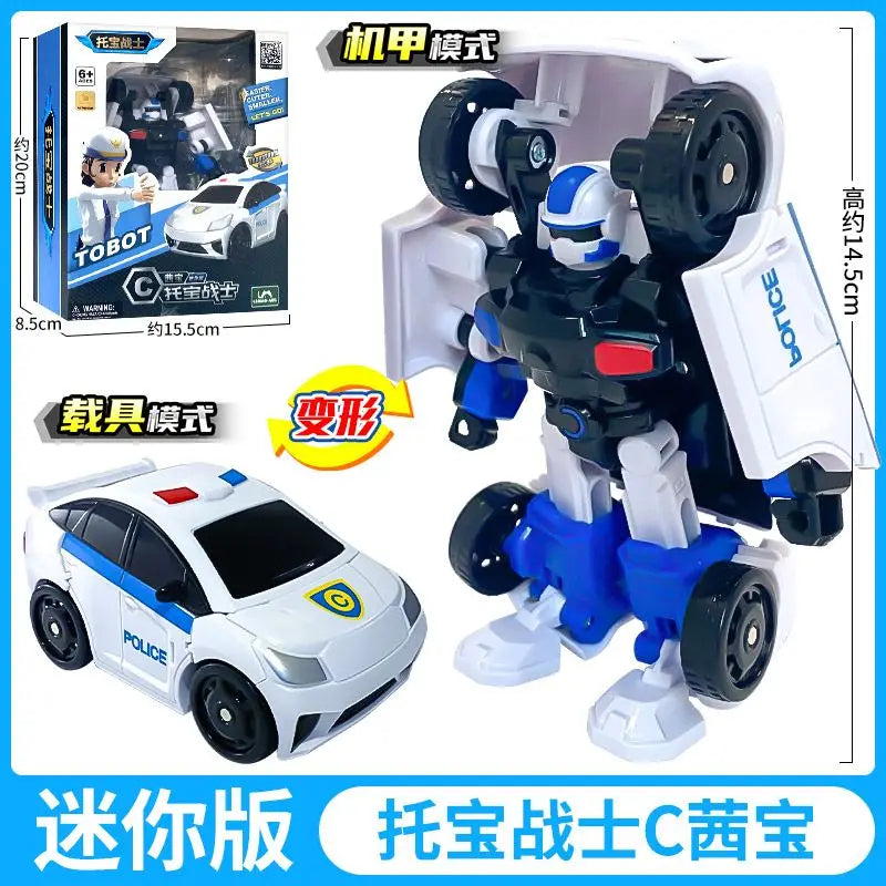 Mini Tobot Transformation Robot Toys Korea Cartoon Brothers Anime Tobot Deformation Car Airplane Toys for Children Gift