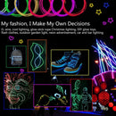 5 in 1 Glow Wire Cable LED Neon Christmas Dance Party DIY Costumes Luminous Clothes Light Decoration Kids Joke Toys 1m Each Cabl