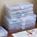 1Pcs New Stationery Holder Sticker Plastic Storage Box Manual Account Container Tool Case Mini Transparent Office Desk Organizer