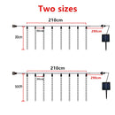 Led Meteor Shower Solar Led String Lights Fairy Garland Christmas Tree Decorations Outdoor Garden Street Lights 8 Tubes 30/50cm