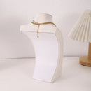 Mannequin Linen Velvet Necklace Pendant Chain Jewelry Bust Neck Display Stand Holder Mannequin  Necklace Pendant Window Display