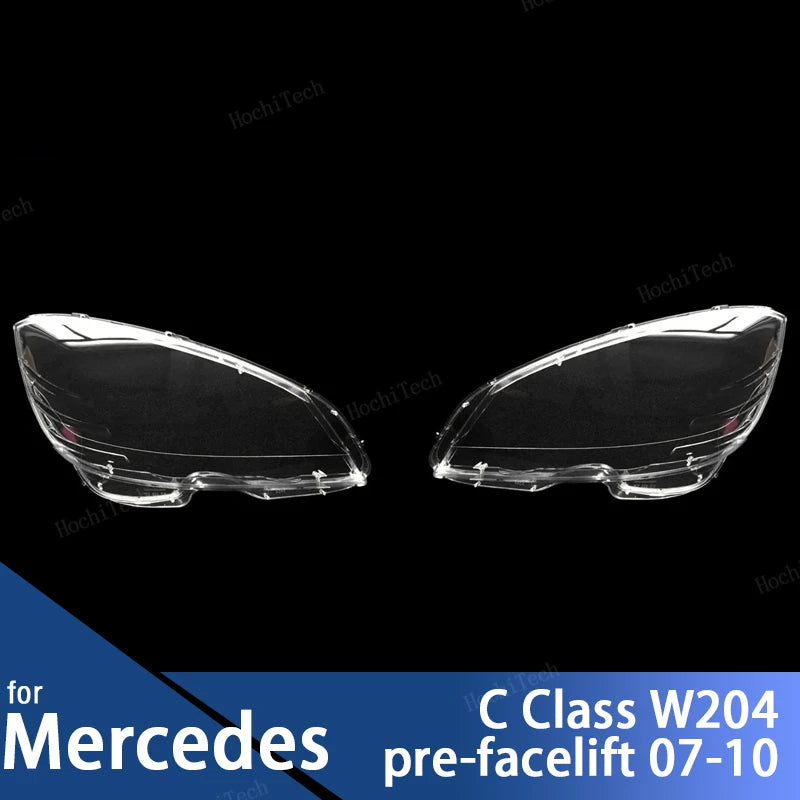 Auto Front Headlight Cover Lens Transparent Glass Lamp Shell Masks For Mercedes-Benz C Class W204 C180 C200 C220 C250 C280 07-10