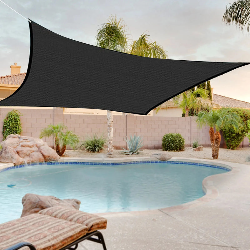 Outdoor garden sun shade net terrace sunshade camping sun shade net UV protection HDPE sunscreen fabric sun shade
