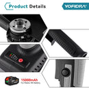 YOFIDRA 1200W 125MM Bürstenloser elektrischer Winkelschleifer Handheld Akku Polier- und Trennmaschine für 21V 18V Akku