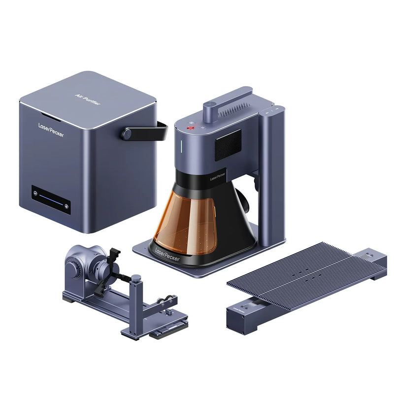 LaserPecker MINI Portable Laser Engraver CNC Dual Laser Multifunction Fiber Engraver With 20W 8K Bluetooth 5.0 LP5