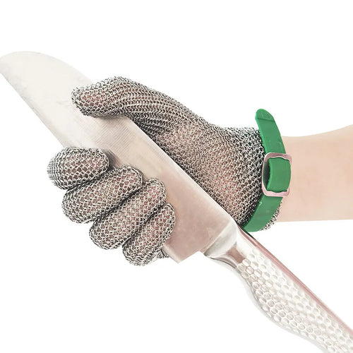 1 STÜCK Edelstahlhandschuh Schnittfester Handschuh 304 Beständig Edelstahl Draht Metall Netz Küche Metzger Schnittfest