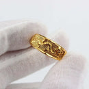 Golden Rings for Men and Women Vintage Dragon Phoenix Couple Lovers Adjustable Ring Wedding Party Birthday Gift Anillos De Bodas