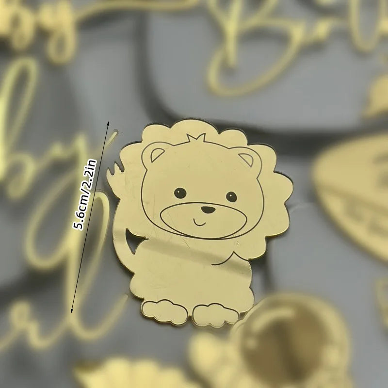 Cake Topper Baby Turning Arrangement Birthday Decoration Party Supplies Cupcake Decorations Boys Girls Baby Shower