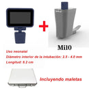 3.5″ High Resolutin Touch Screen Digital Video Laryngoscope, 6 Size Reusable Sterilizable Blades for Choice, Free Metal Suitcase