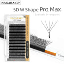 NAGARAKU Ship From the United States 10 Cases 5D W Shape Eyelashes Fast Free Delivery in 2-5 days by USPS Express