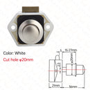 10PCS KAK Camper Car Push Lock 20mm RV Caravan Boat Motor Home Cabinet Drawer Latch Button Locks For Furniture Hardware