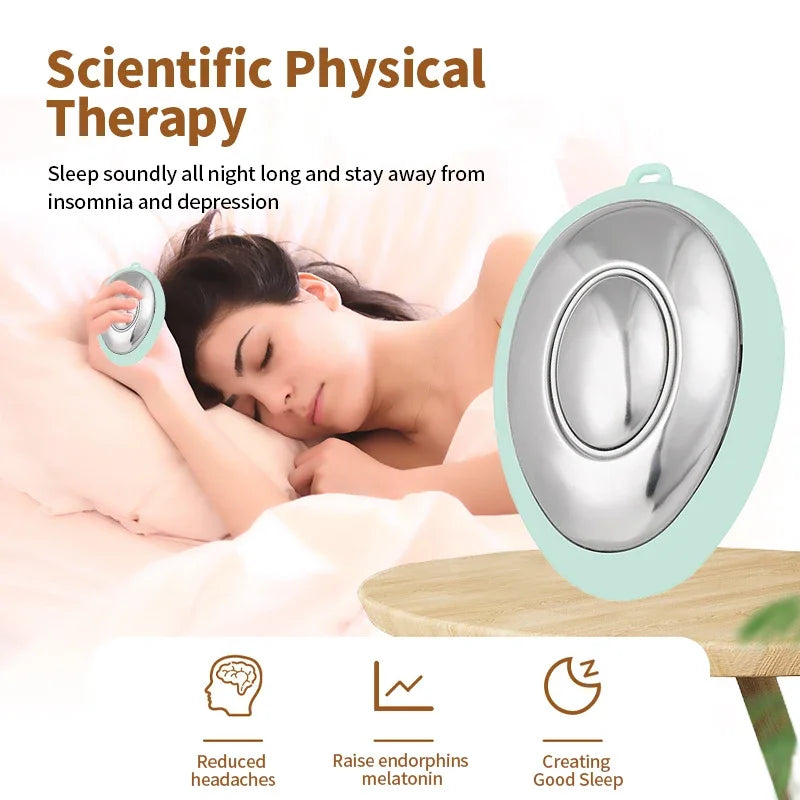 Handheld Sleep Aid Device Improve Insomnia Help Night Sleeping Anxiety Relief Massager Hand Held Smart Micro Current Instrument