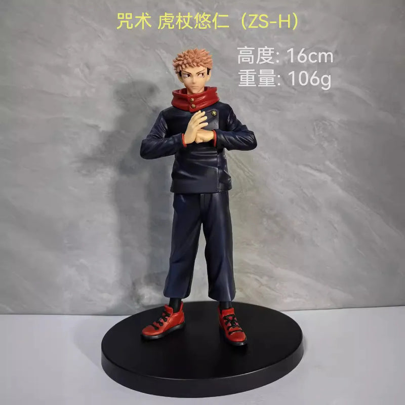 20CM Anime Jujutsu Kaisen Satoru Gojo Figure Station Itadori Yuji Model Inumaki Toge Toy Gift Collection Action Figure PVC