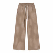 The Ink Drift | Men's Distressed Fleece Sweatpants with Spray-Dye Finish